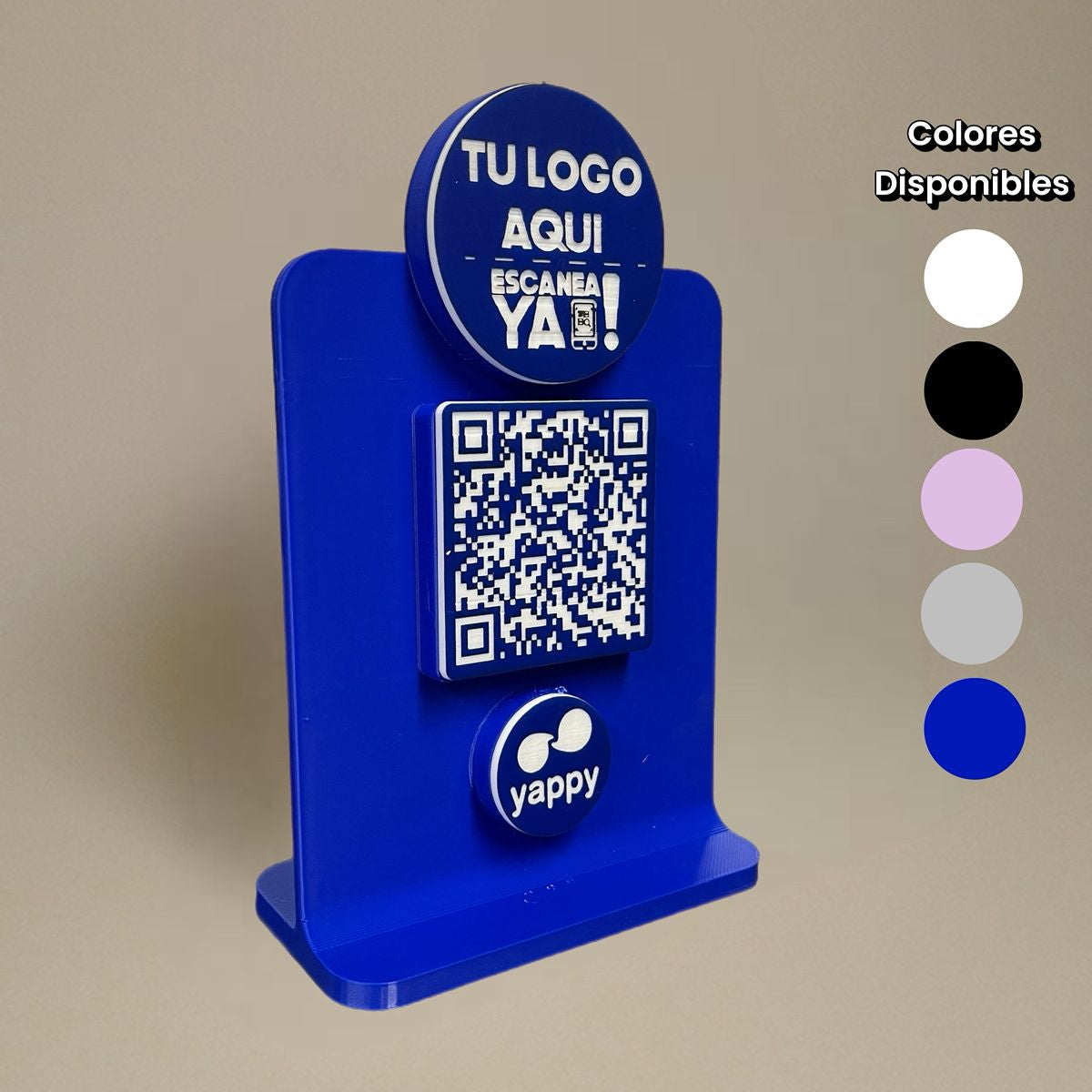 Stand EscaneaYa – QR  para pagos y redes 10 CM