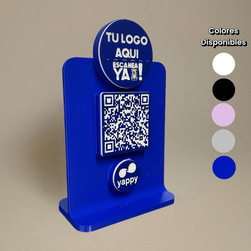 Stand EscaneaYa – QR  para pagos y redes 10 CM